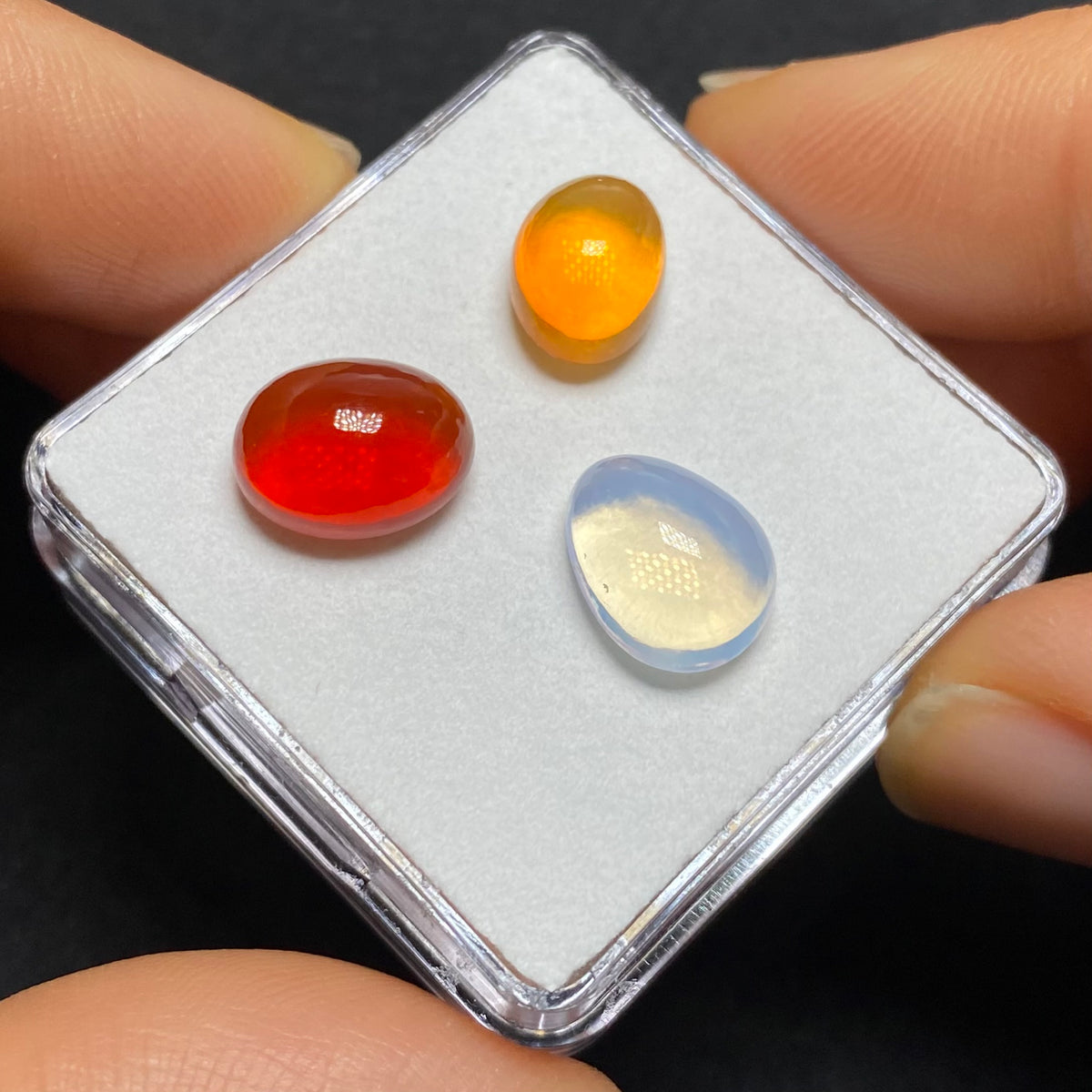 Mexican Fire Opal Cabochons