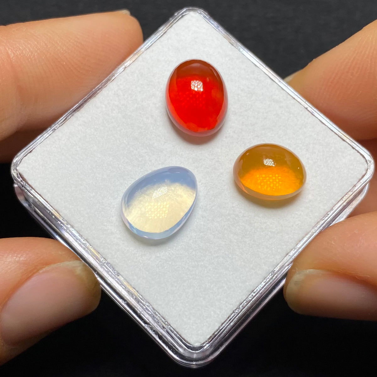 Mexican Fire Opal Cabochons