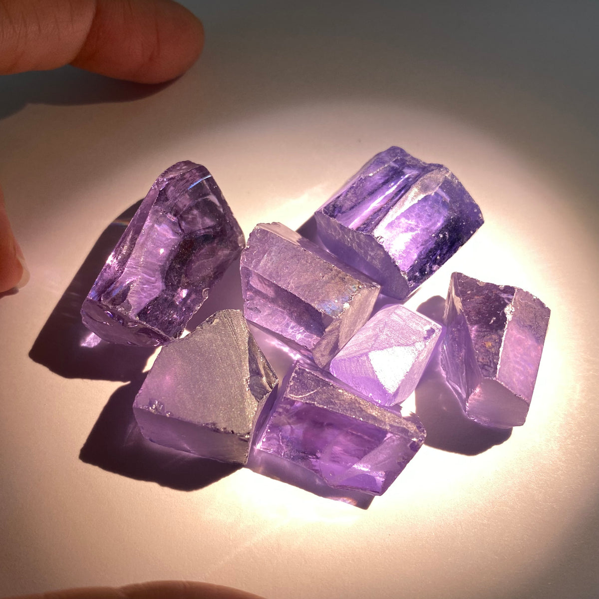 Color Shift CZ #4 Pink/Blue/Purple