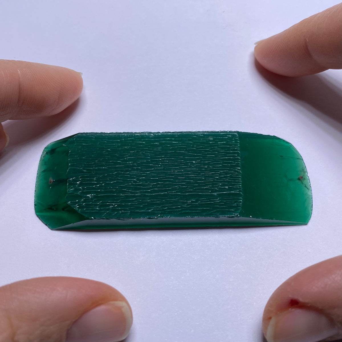 H.T.E. Synthetic Emerald (Zambian emerald color)