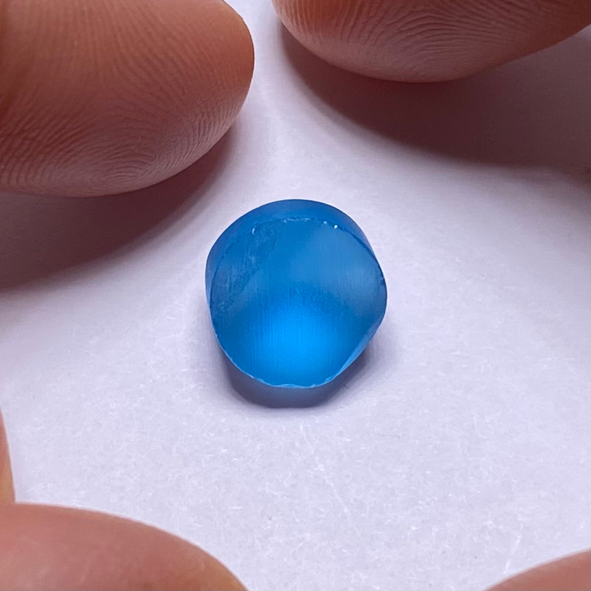 Electric Blue Topaz Preform - 10 mm