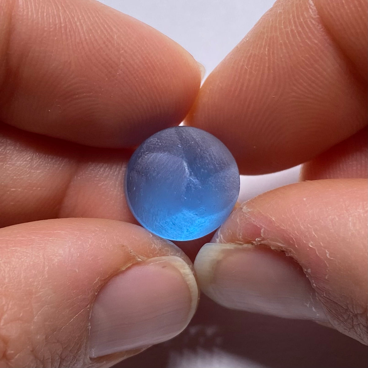 Electric Blue Topaz Preform - 12 mm
