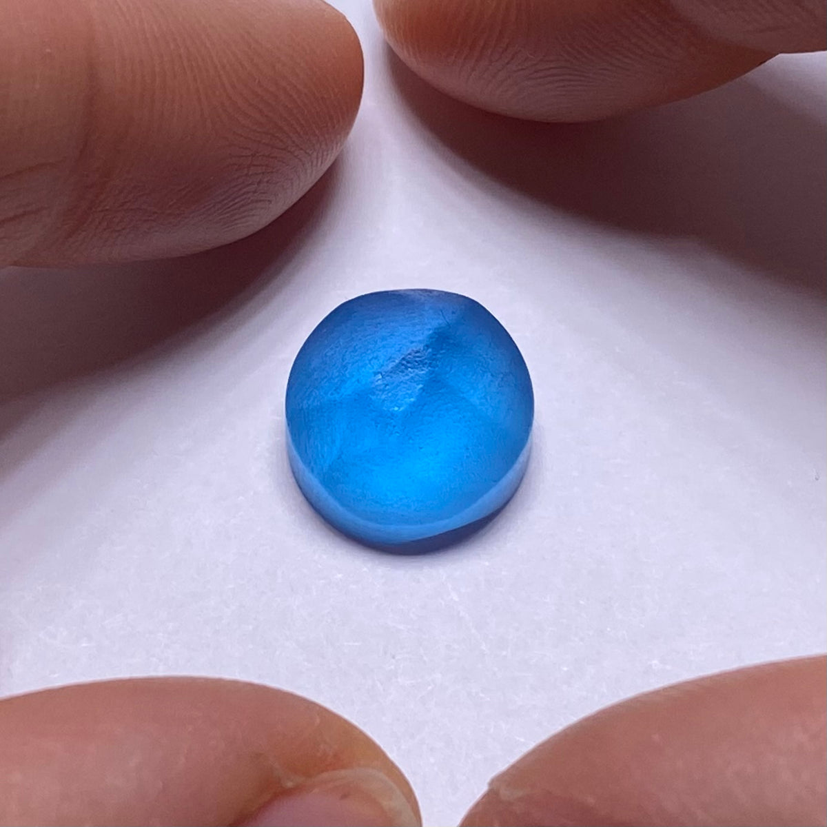 Electric Blue Topaz Preform - 12 mm