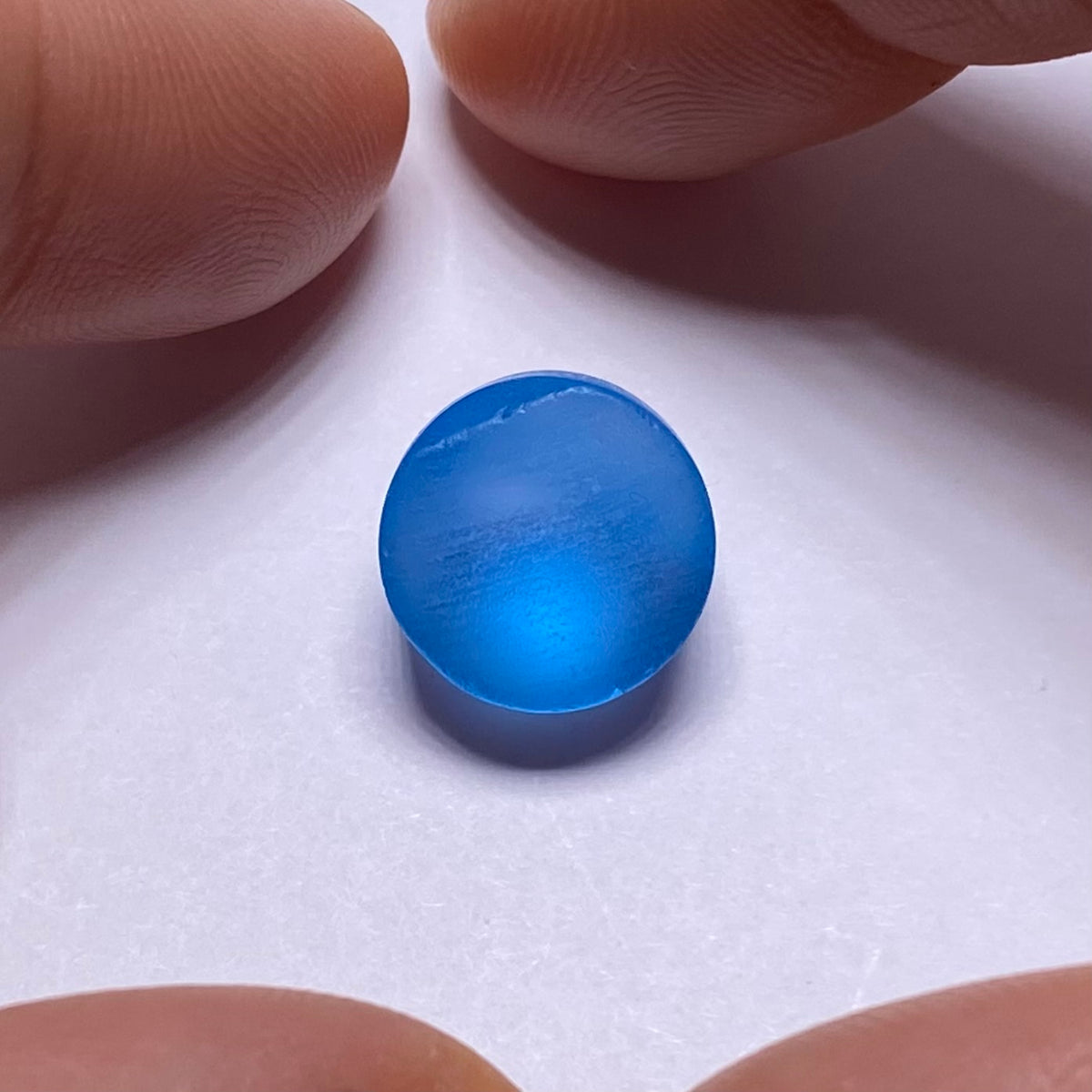 Electric Blue Topaz Preform - 12 mm