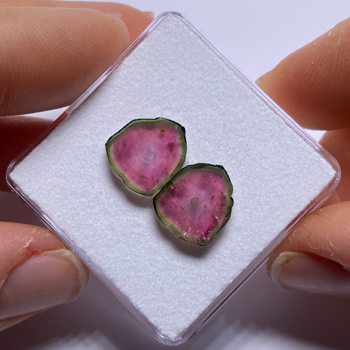 Old-Stock Watermelon Tourmaline Slices - Brazil