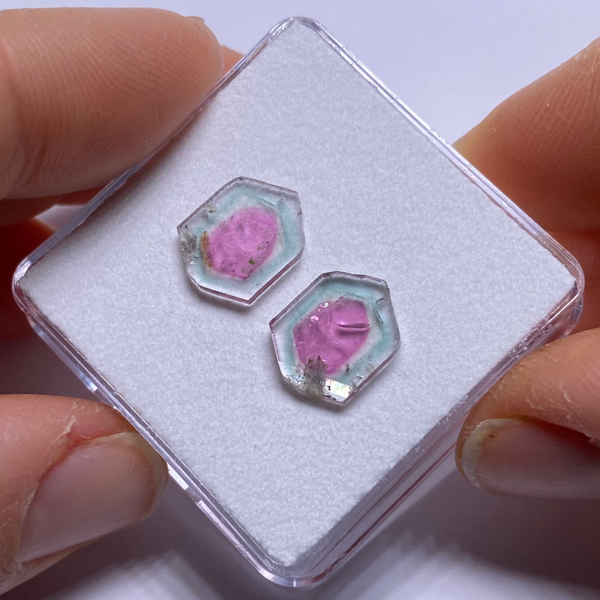 Old-Stock Watermelon Tourmaline Slices - Brazil