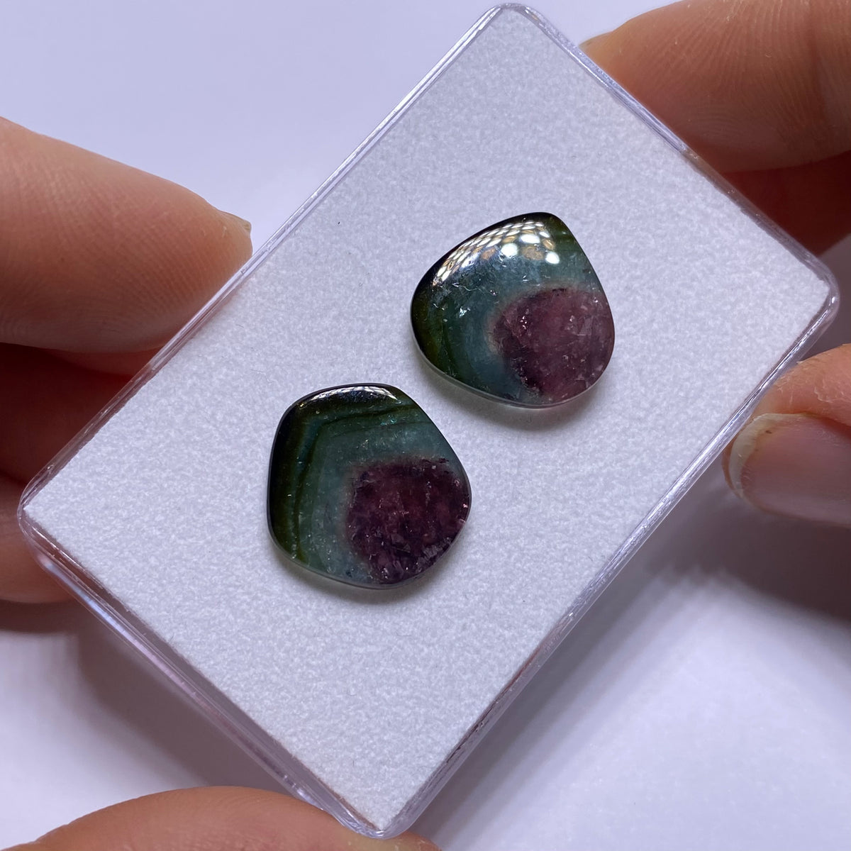 Old-Stock Watermelon Tourmaline Slices - Brazil