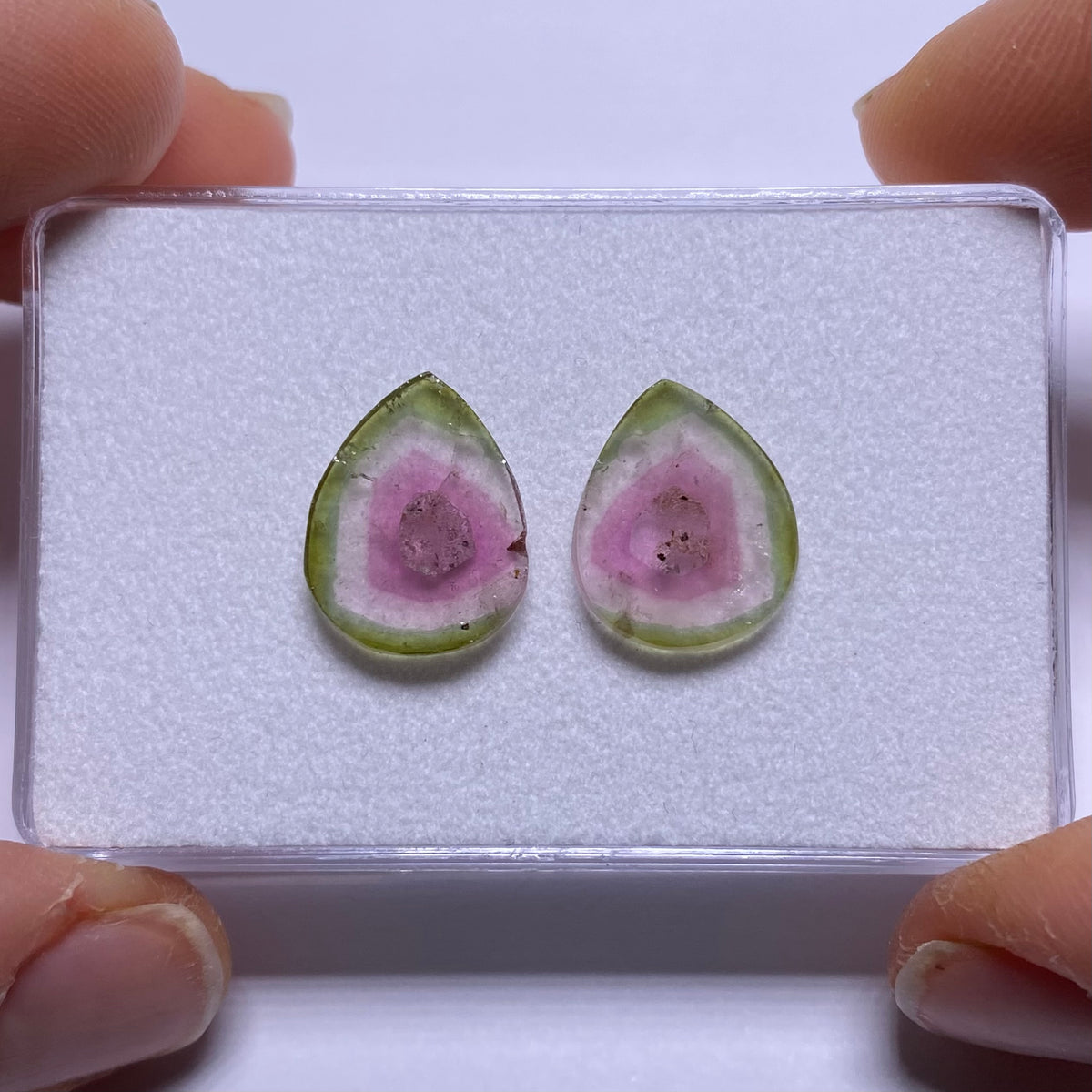 Old-Stock Watermelon Tourmaline Slices - Brazil