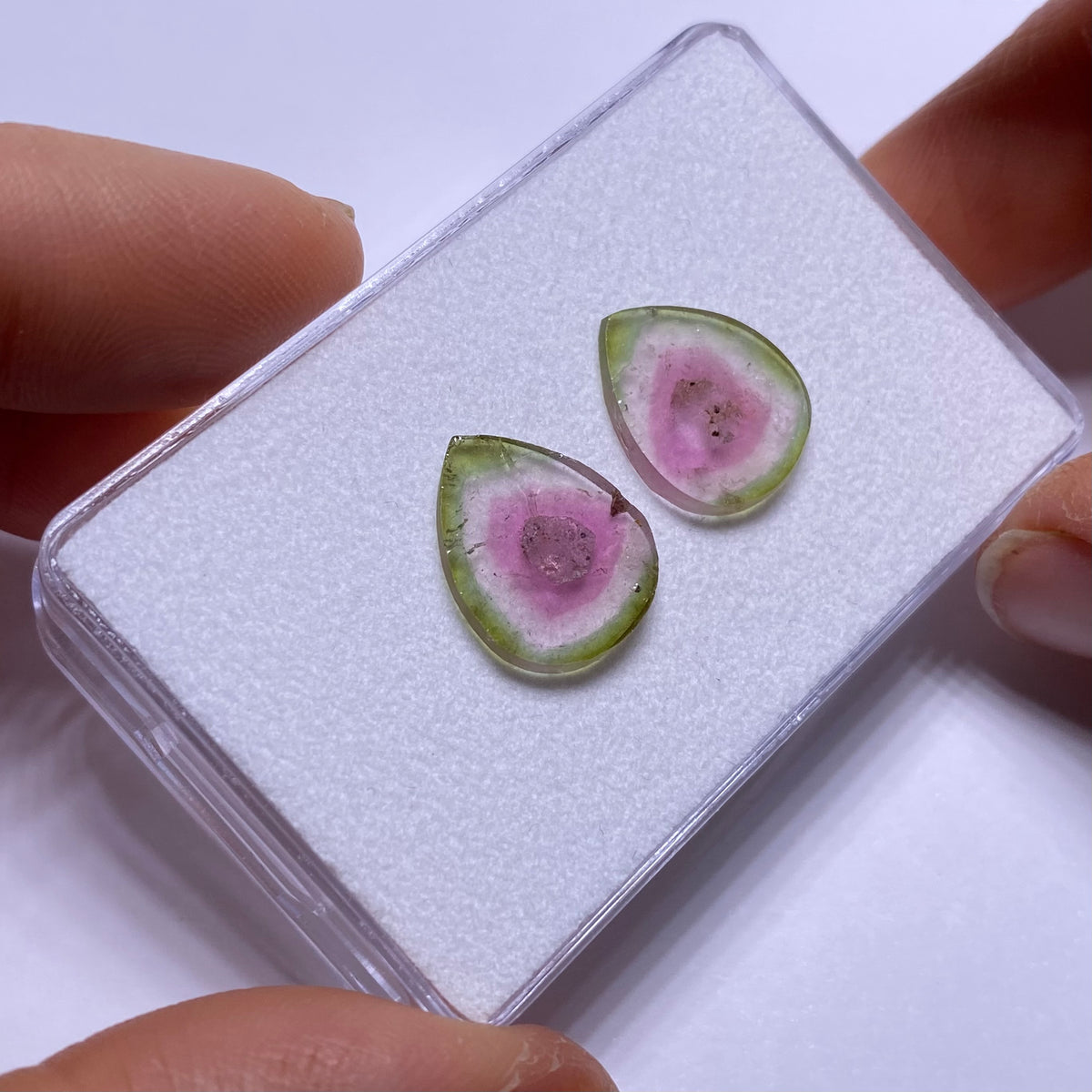 Old-Stock Watermelon Tourmaline Slices - Brazil