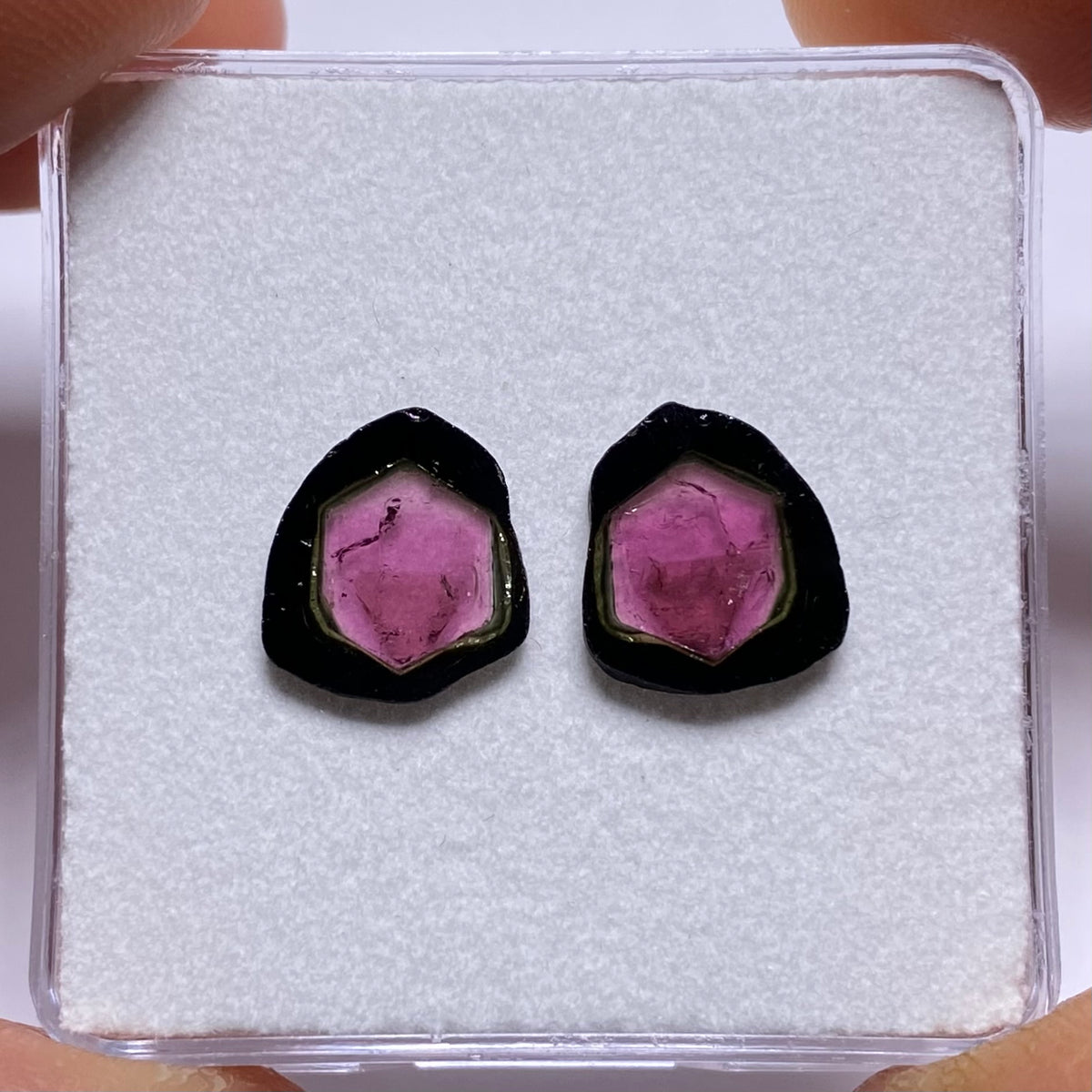 Old-Stock Watermelon Tourmaline Slices - Brazil