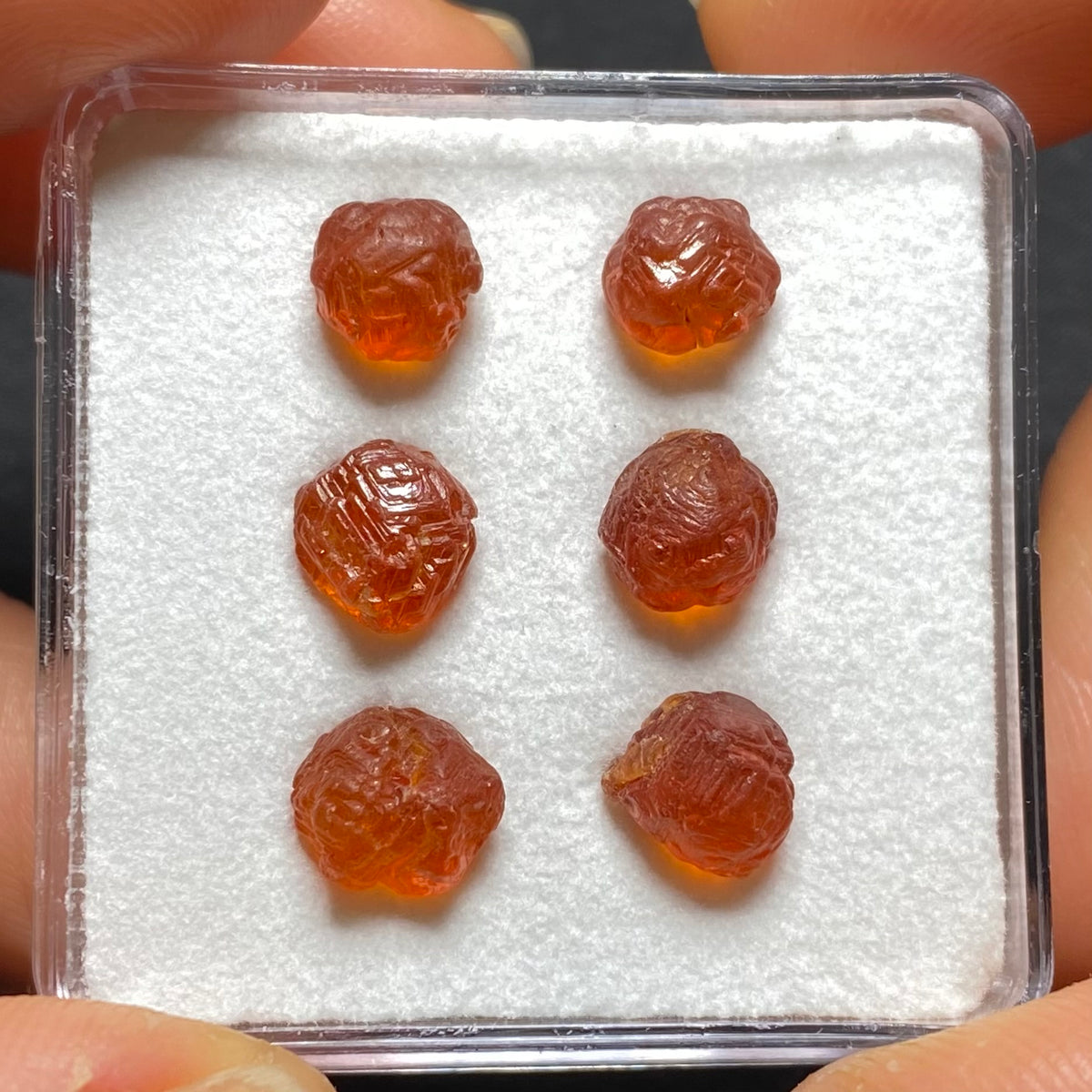 Etched Spessartite Crystals -  Nigeria