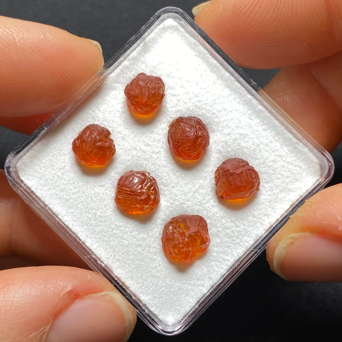 Etched Spessartite Crystals -  Nigeria