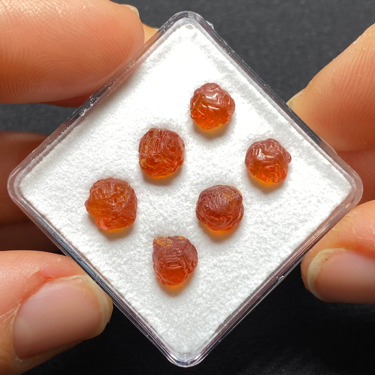 Etched Spessartite Crystals -  Nigeria