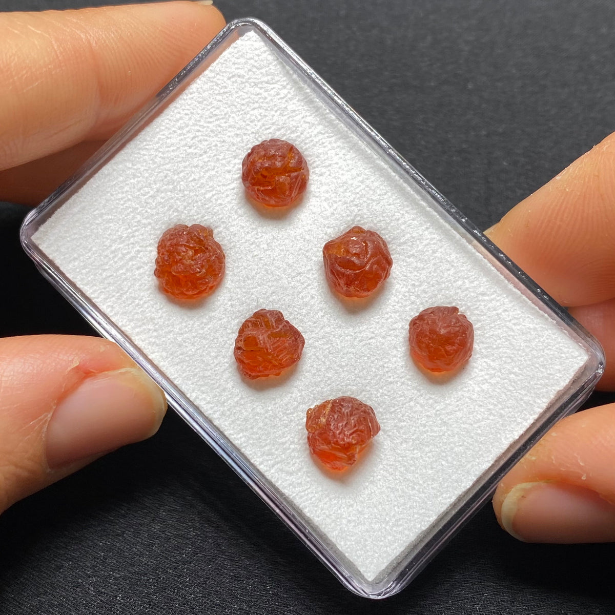 Etched Spessartite Crystals -  Nigeria