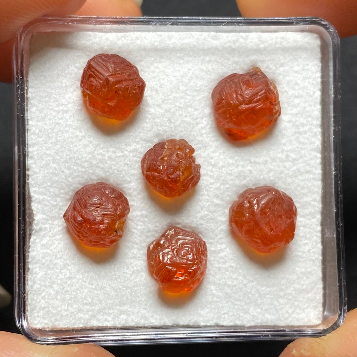 Etched Spessartite Crystals -  Nigeria
