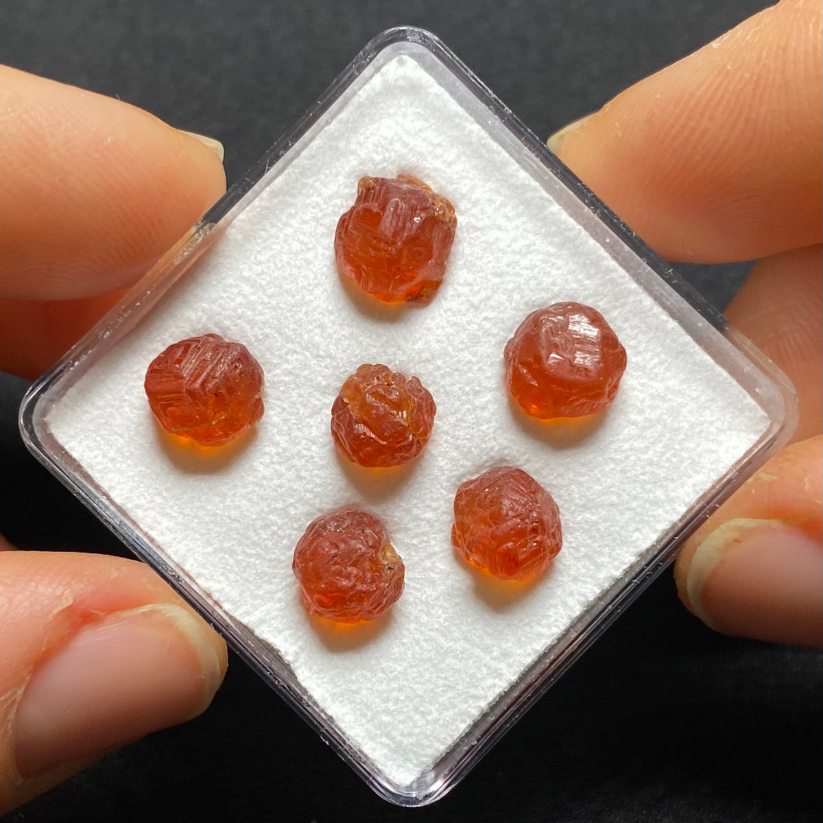 Etched Spessartite Crystals -  Nigeria