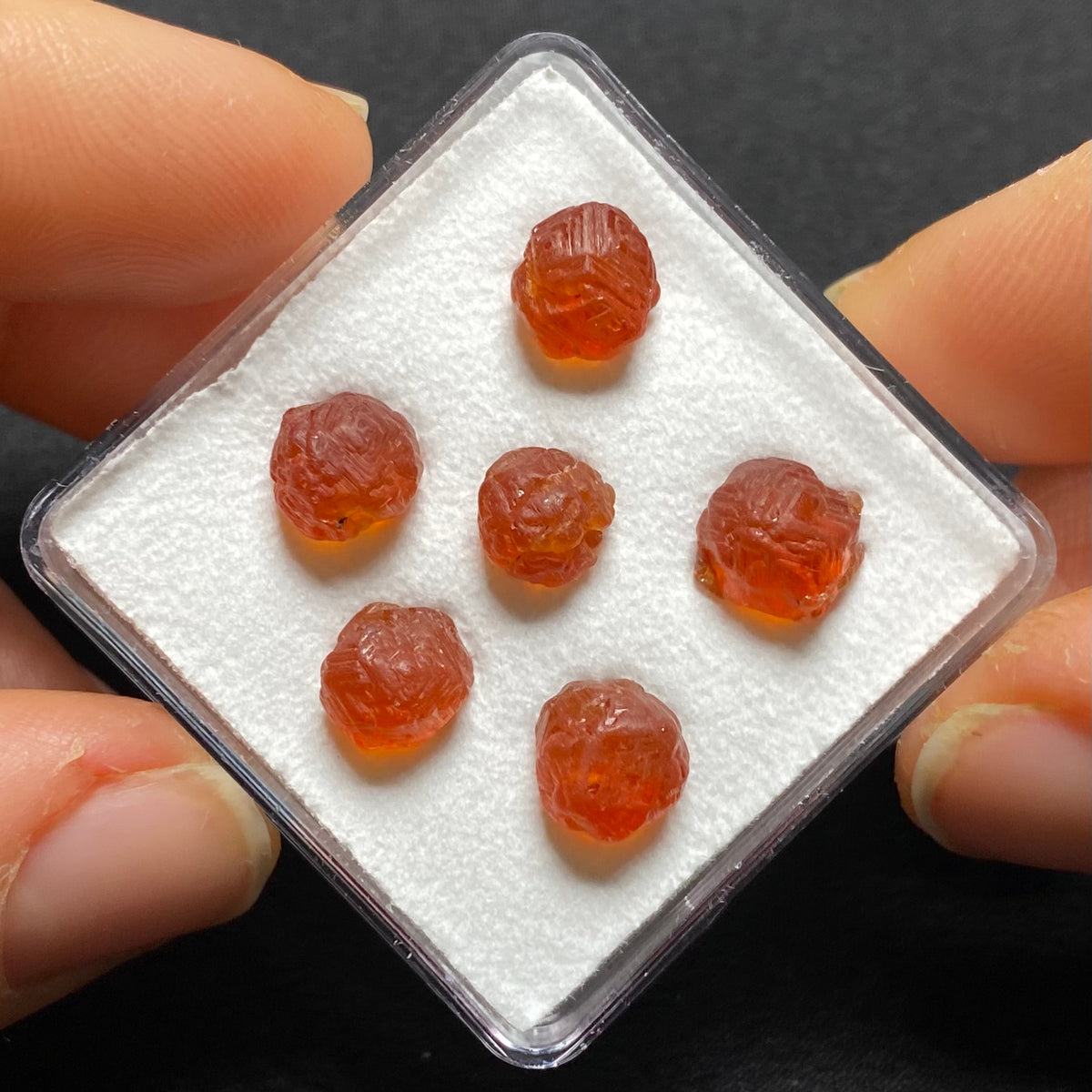 Etched Spessartite Crystals -  Nigeria
