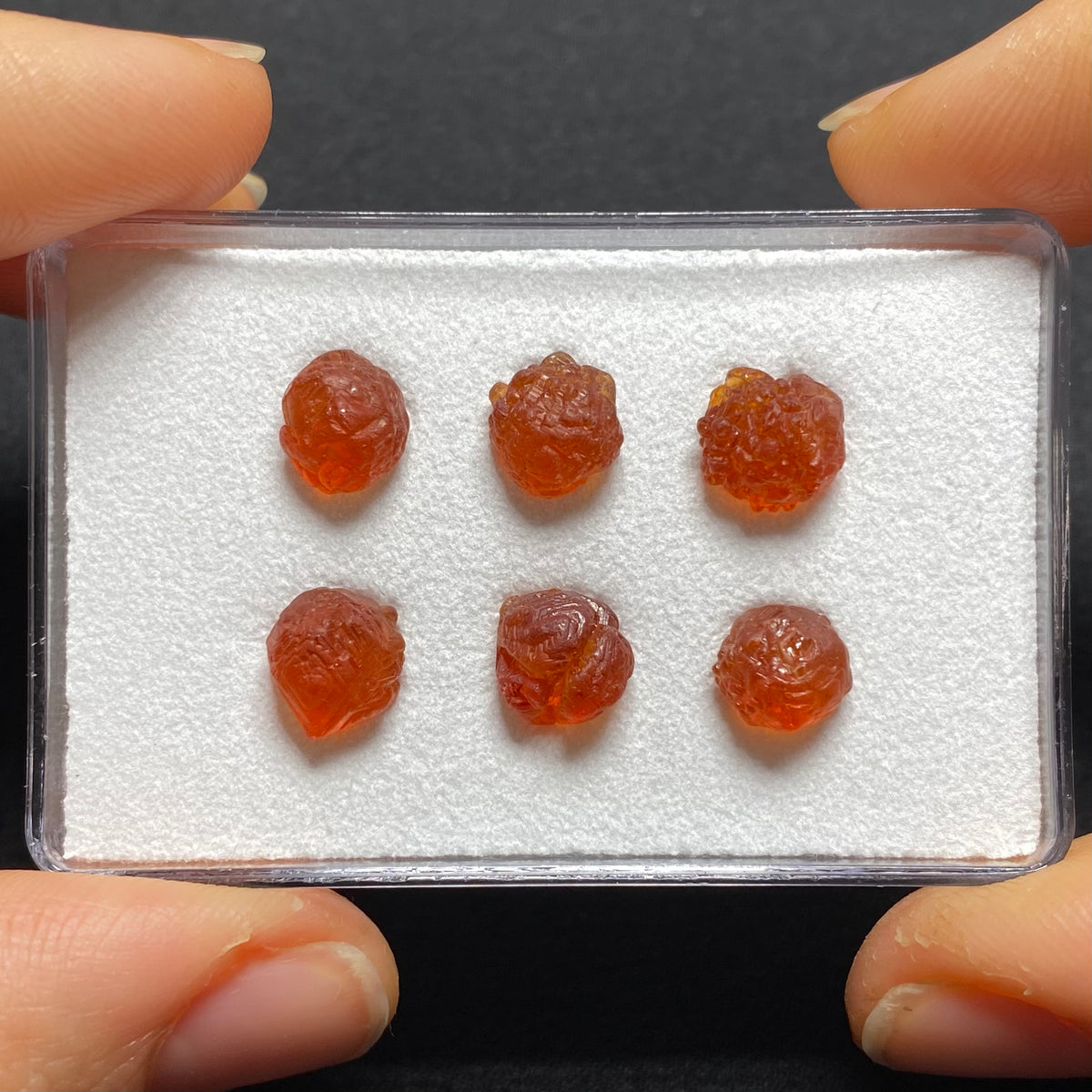 Etched Spessartite Crystals -  Nigeria