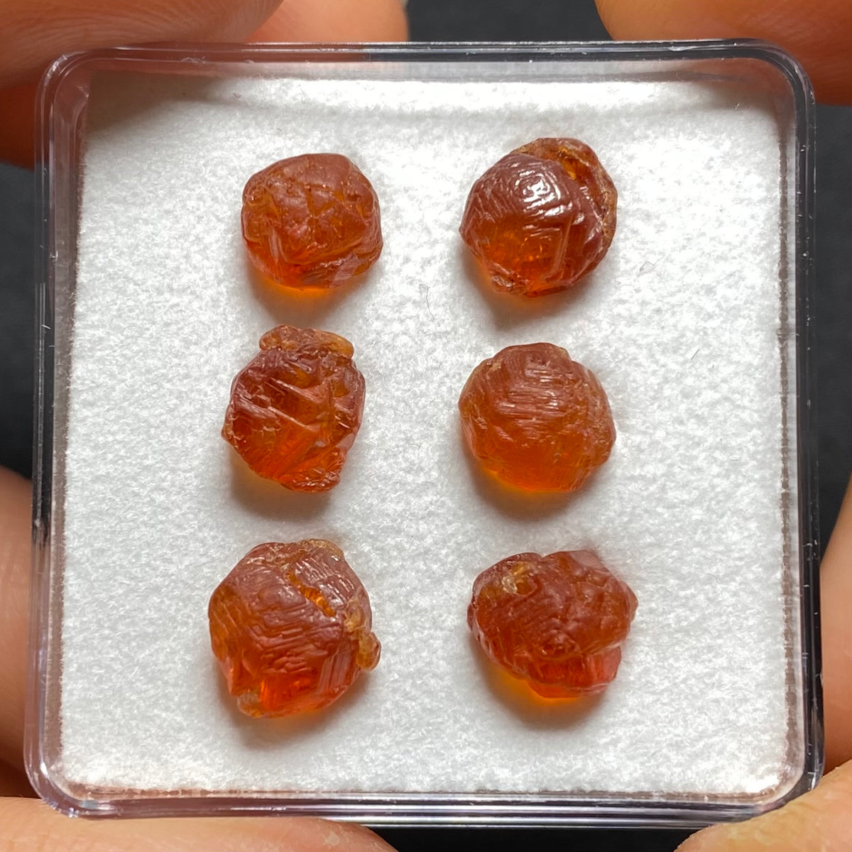 Etched Spessartite Crystals -  Nigeria