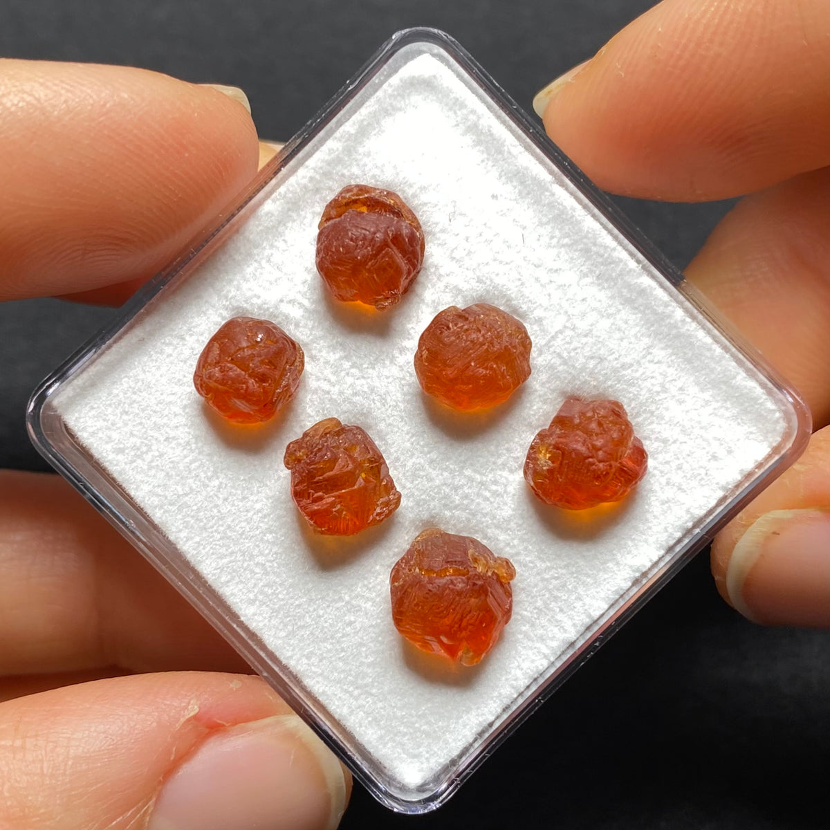 Etched Spessartite Crystals -  Nigeria