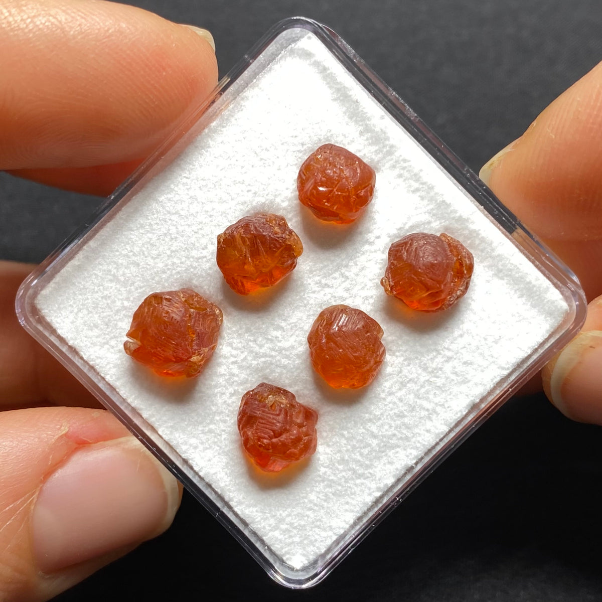 Etched Spessartite Crystals -  Nigeria