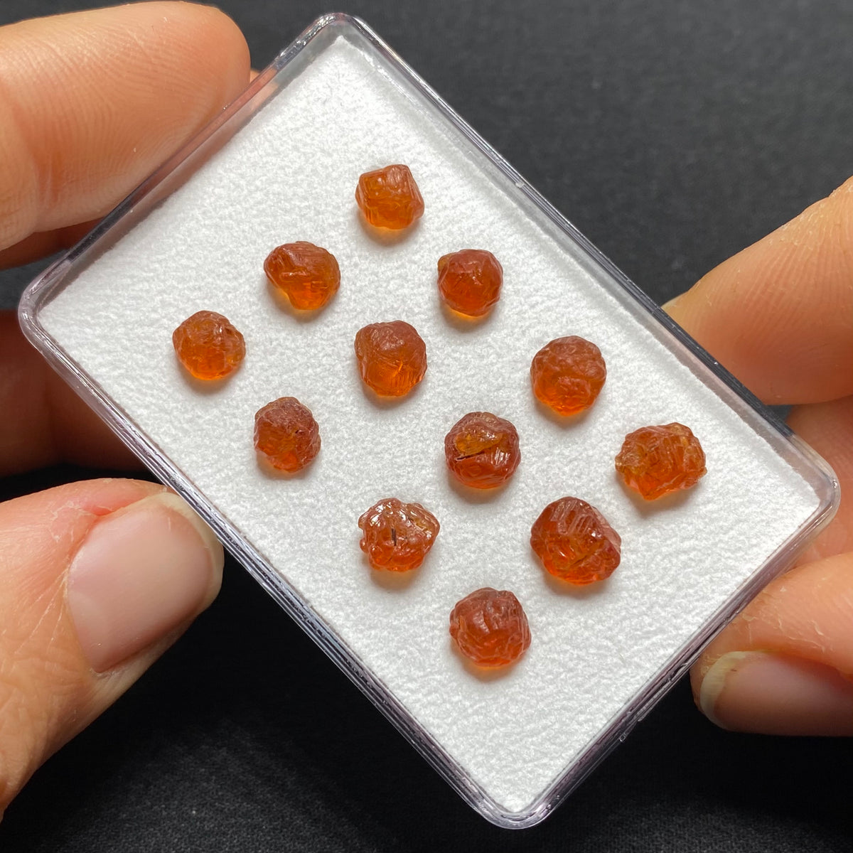 Etched Spessartite Crystals -  Nigeria