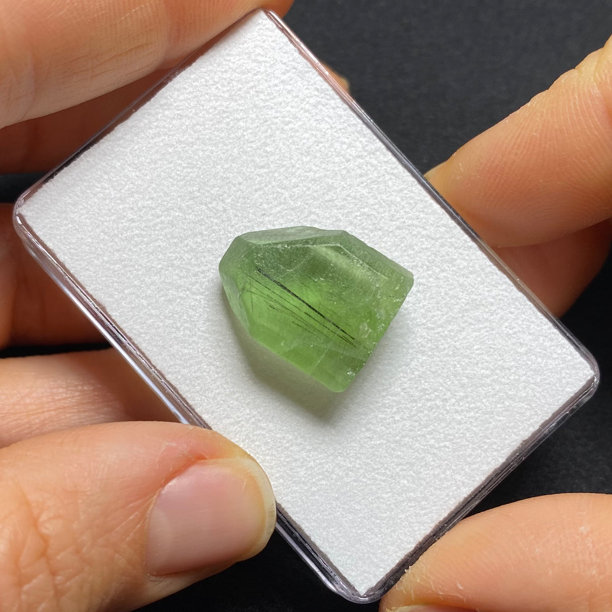 Peridot Crystal with Ludwigite - Pakistan
