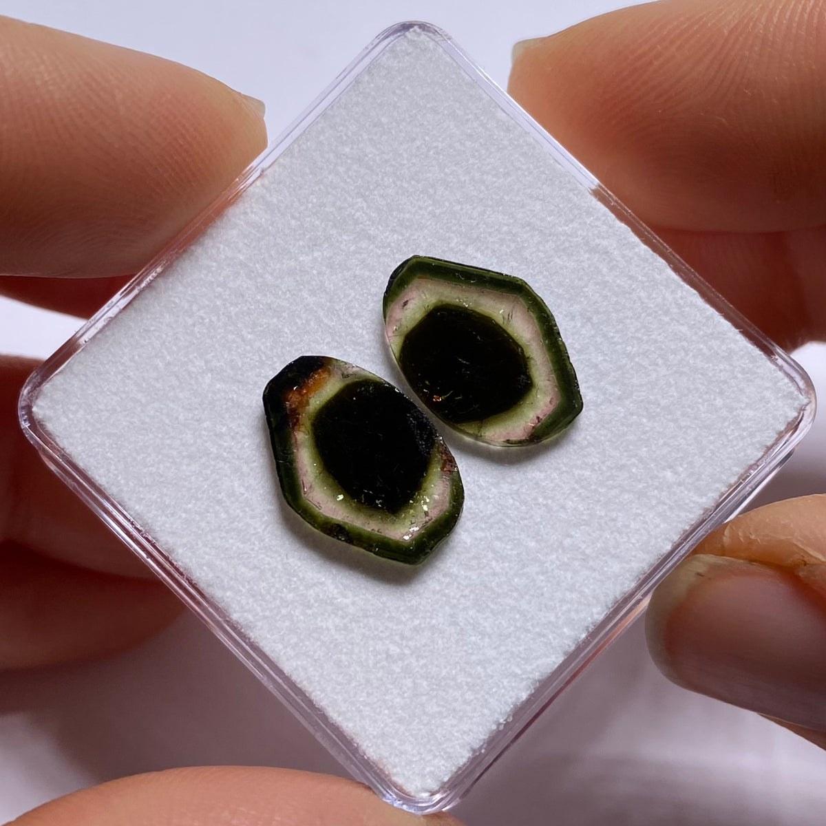 Old-Stock Watermelon Tourmaline Slices - Brazil