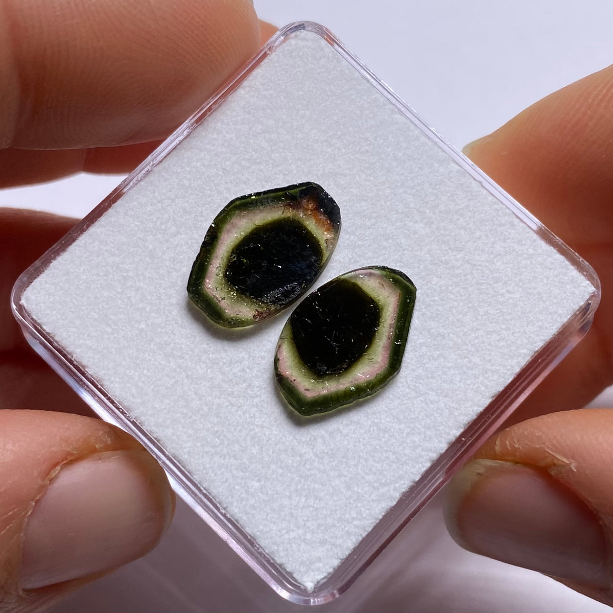 Old-Stock Watermelon Tourmaline Slices - Brazil