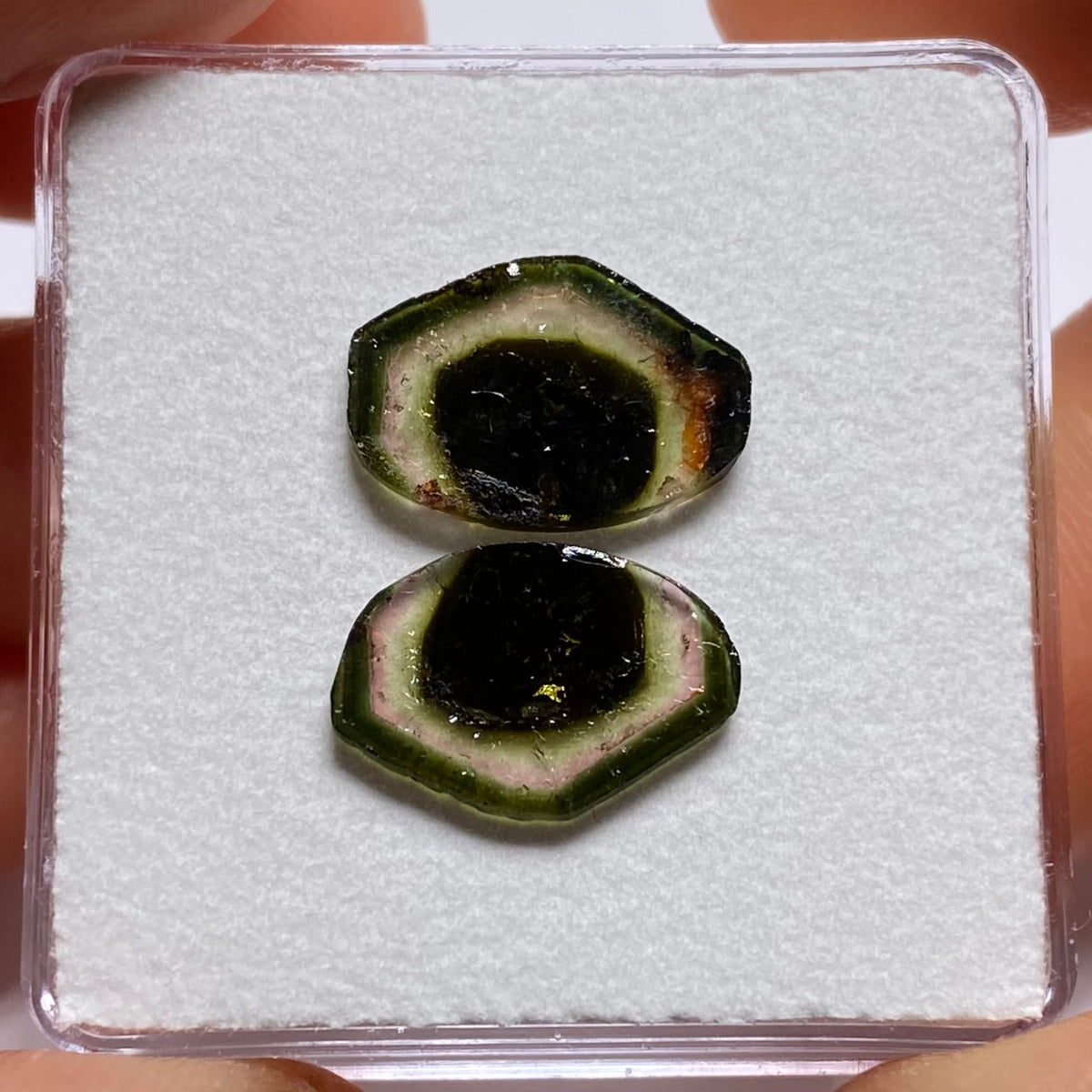Old-Stock Watermelon Tourmaline Slices - Brazil