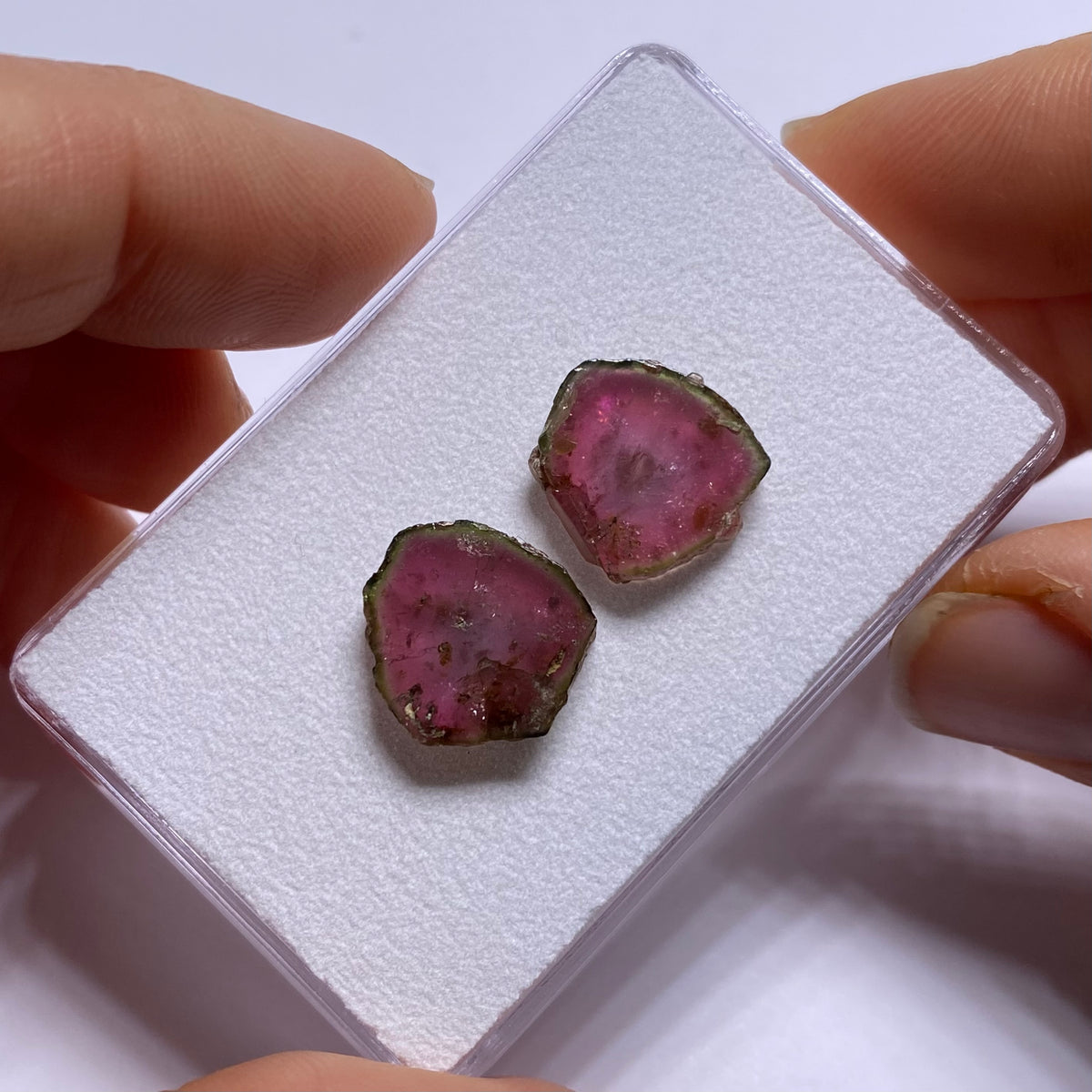 Old-Stock Watermelon Tourmaline Slices - Brazil