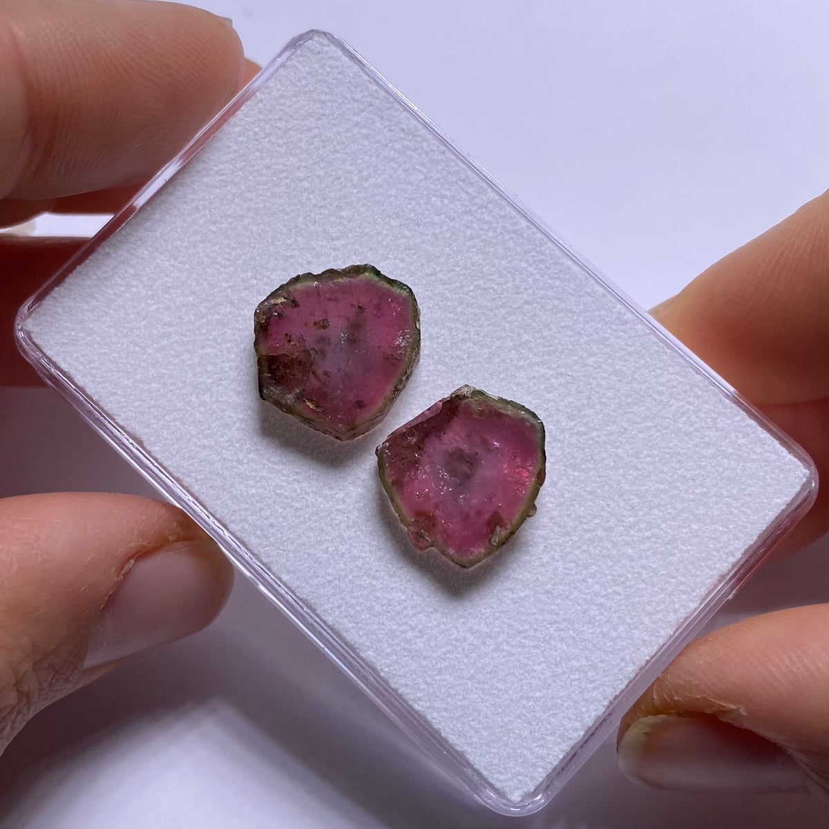 Old-Stock Watermelon Tourmaline Slices - Brazil