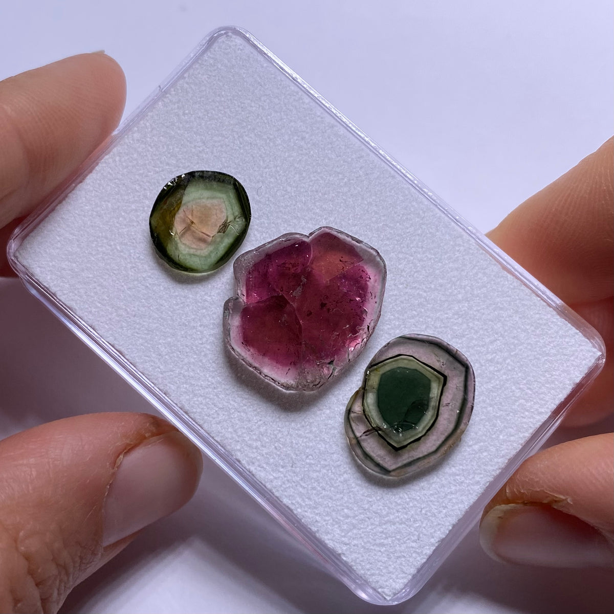 Old-Stock Tourmaline Slices - Brazil