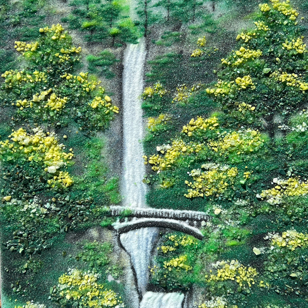 Gem Painting - Multnomah Waterfall