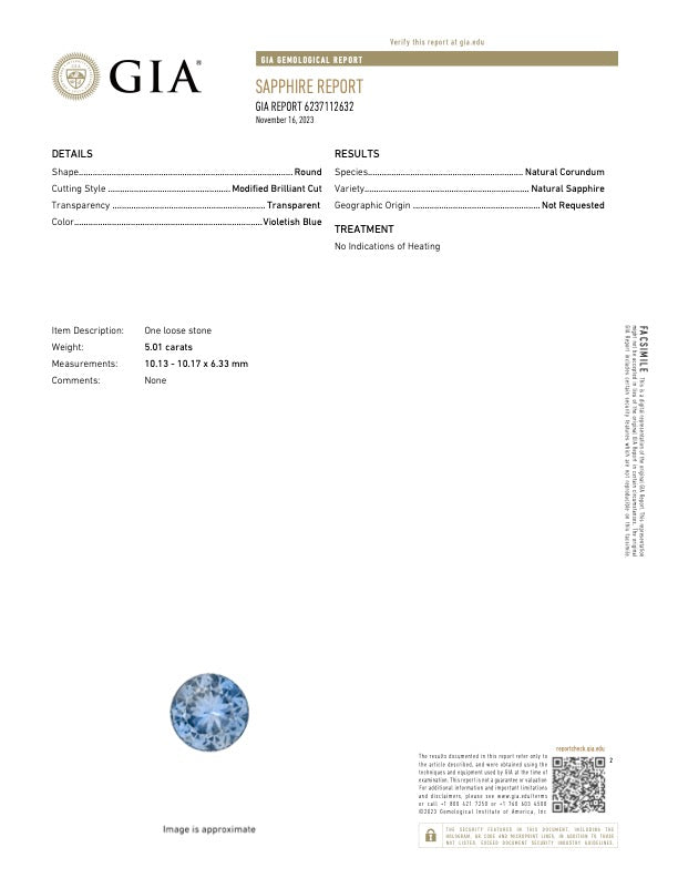 GIA Certified Umba Sapphire