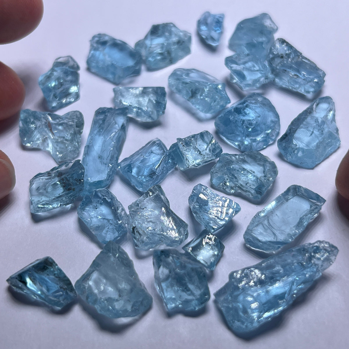 Aquamarine - Stones with Inclusions