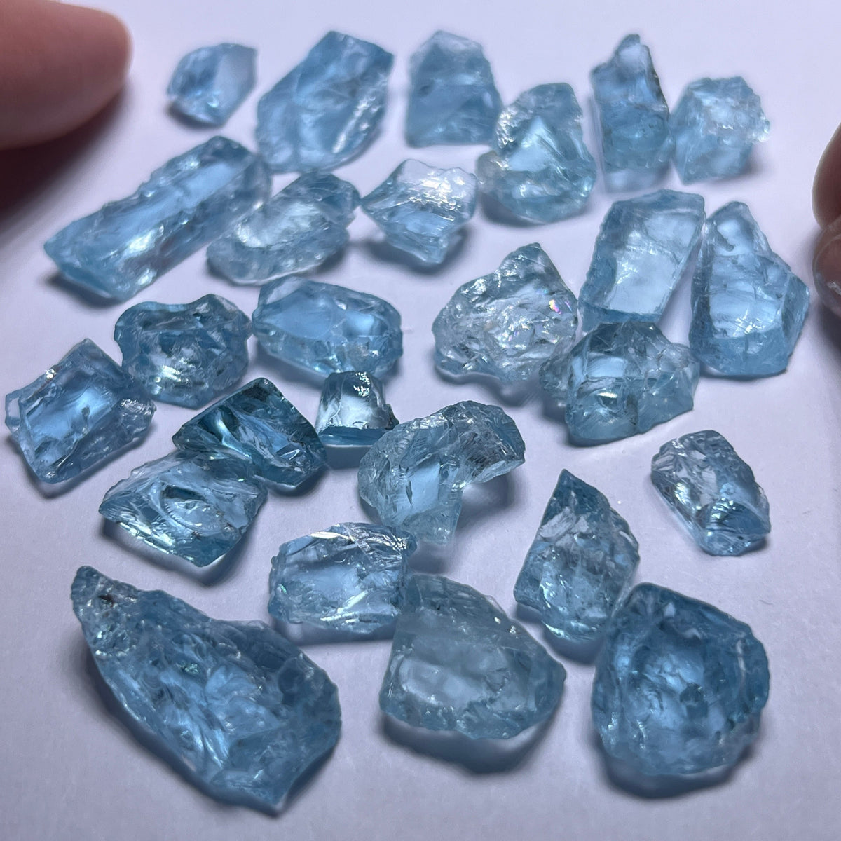 Aquamarine - Stones with Inclusions