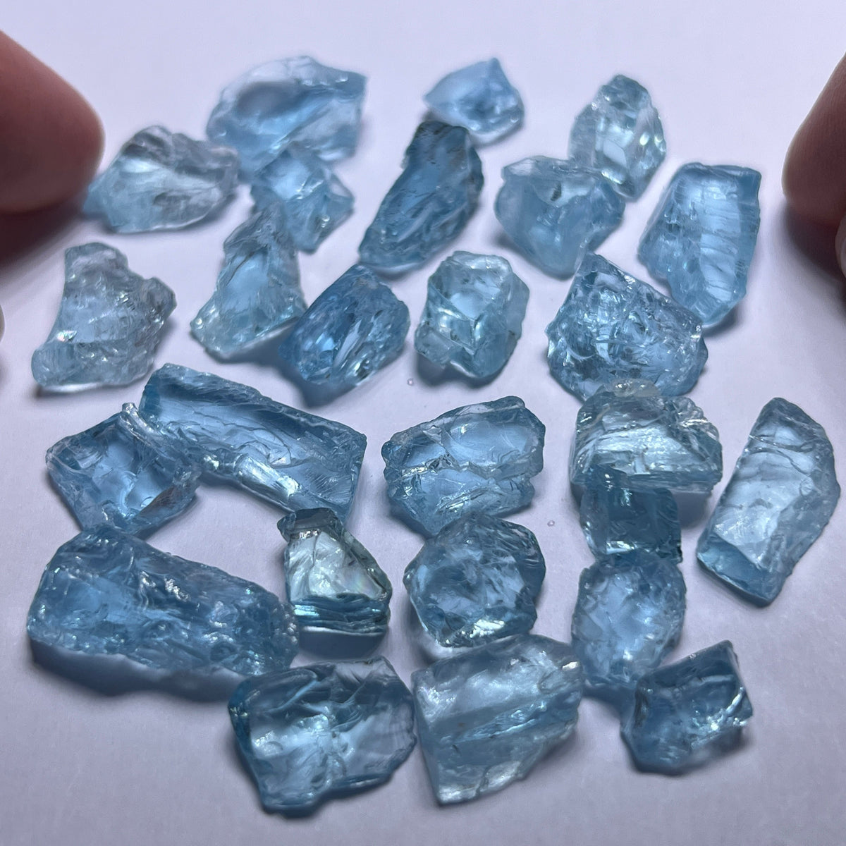 Aquamarine - Stones with Inclusions