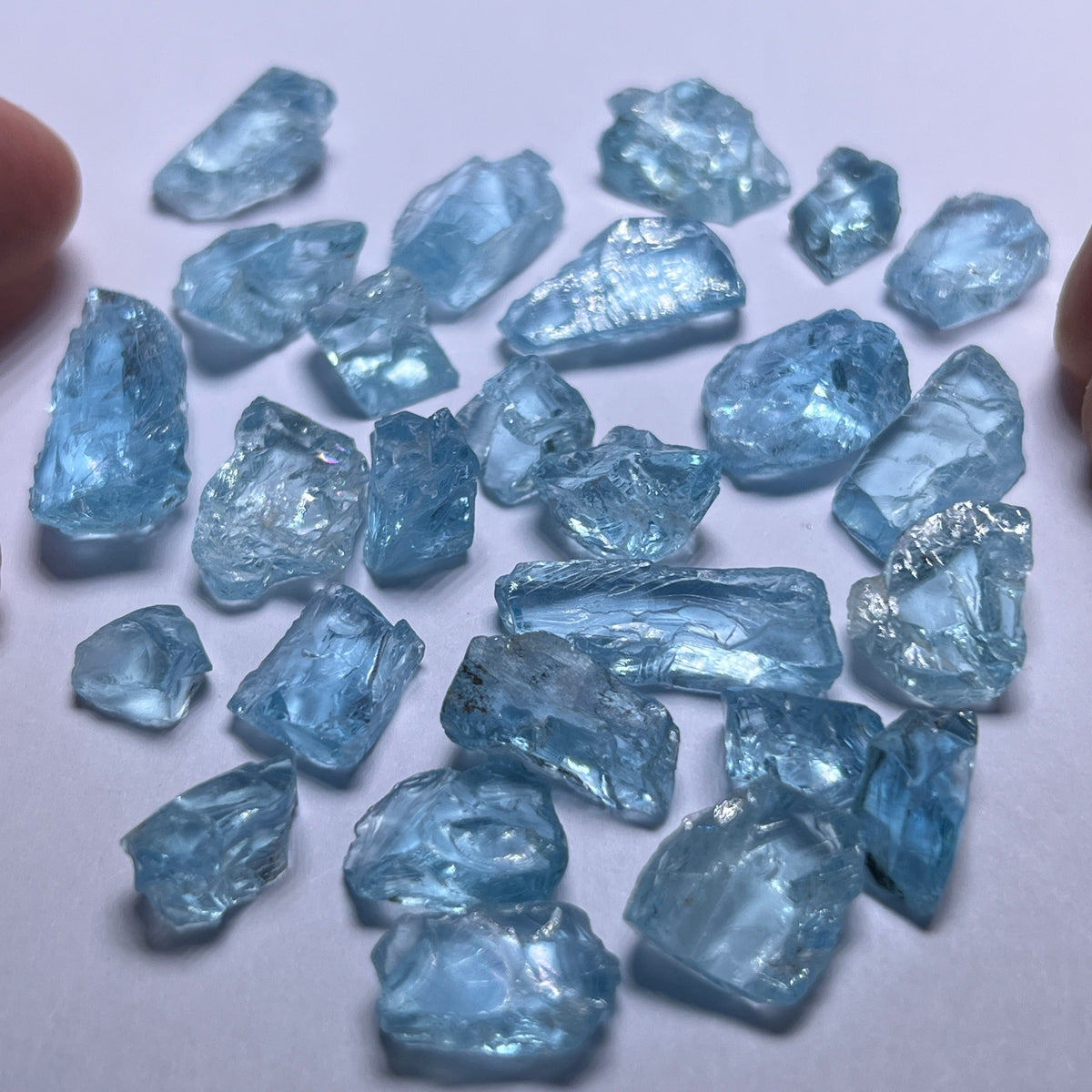 Aquamarine - Stones with Inclusions